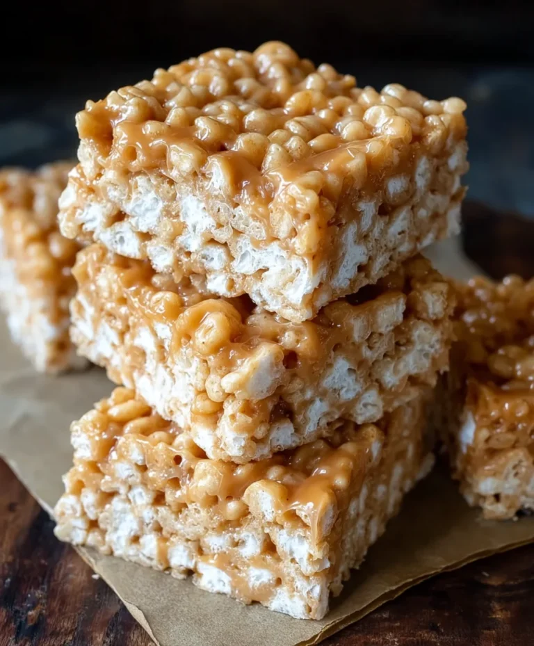 Brown Butter Dulce de Leche Rice Krispie Treats