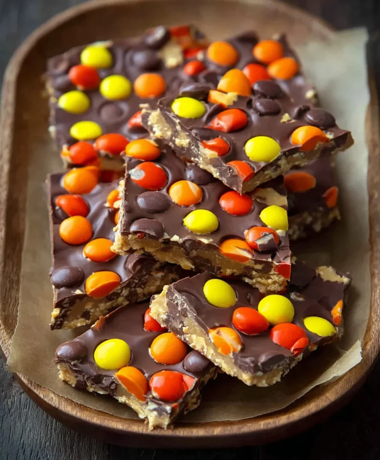 Reese’s Pieces Peanut Butter Bark Recipe Easy Treat