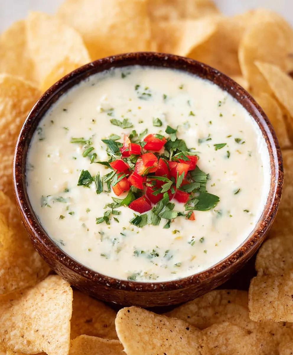 Best Mexican White Cheese Dip Recipe-Easy & Cheesy