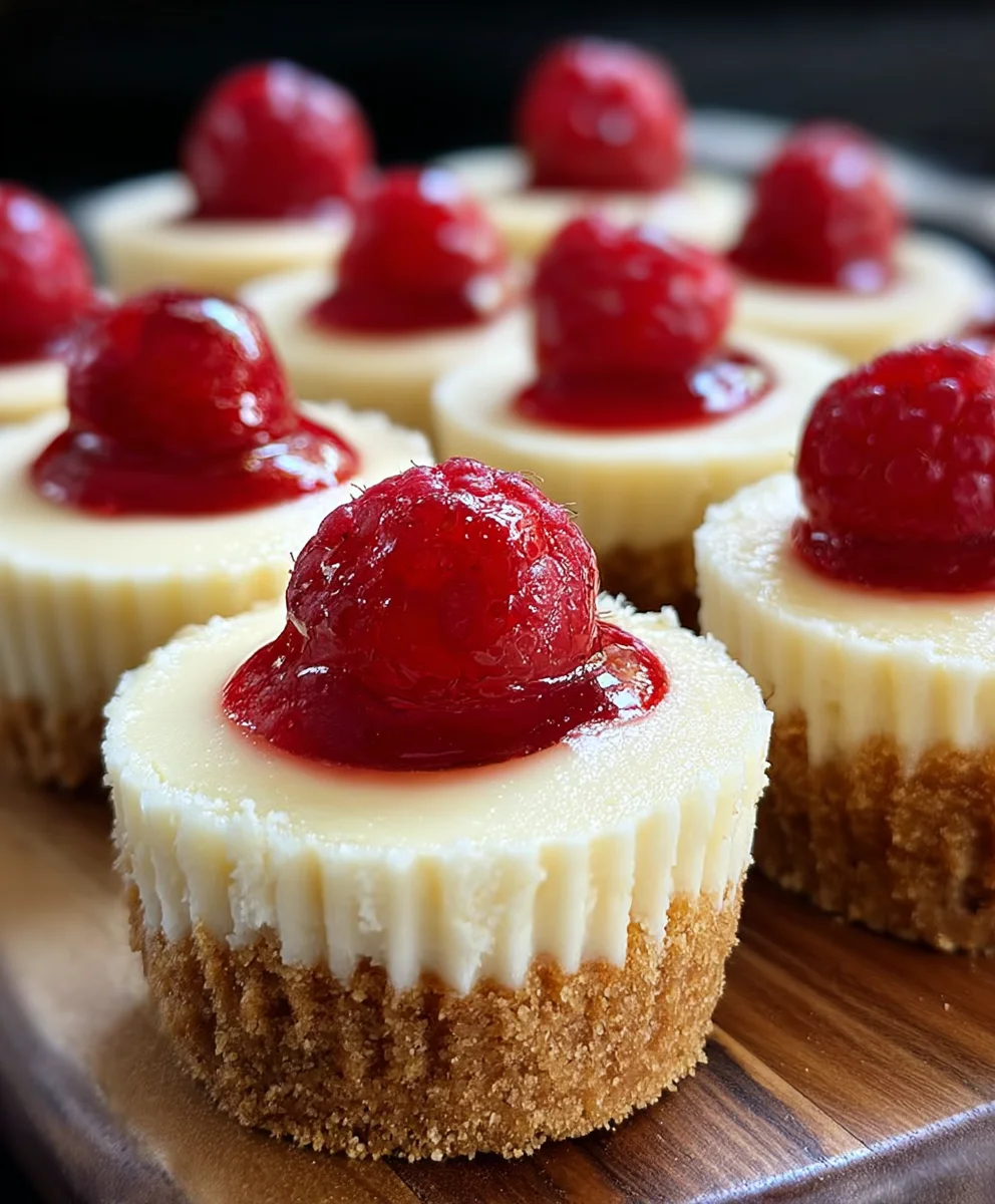 Super Easy Mini Cheesecakes Vanilla Wafer Crust