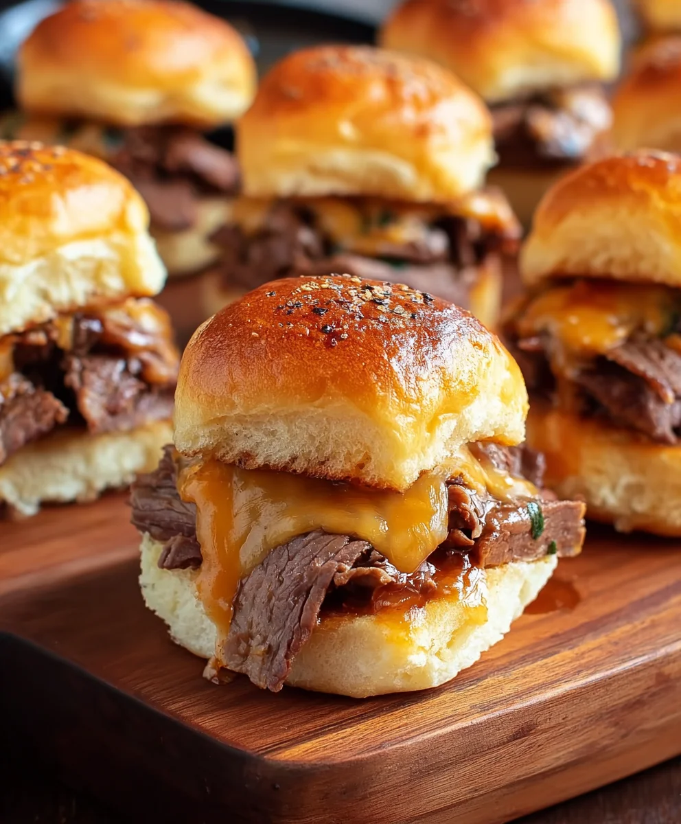 Roast Beef Cheddar Sliders Easy Game Day Bites