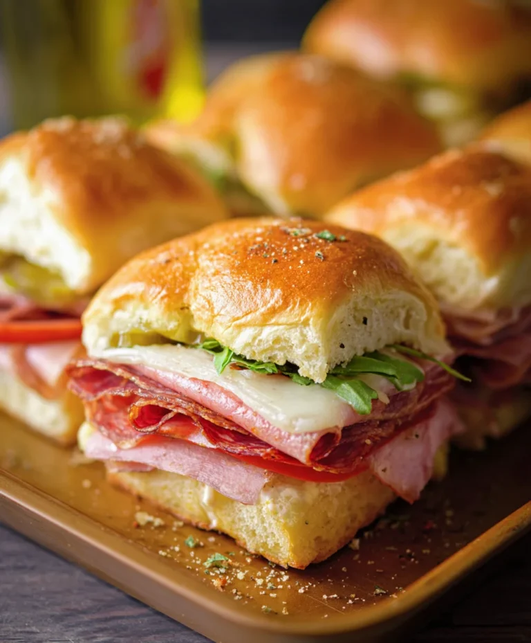 Spicy Beef Italian Sub Sliders-Game Day Favorite