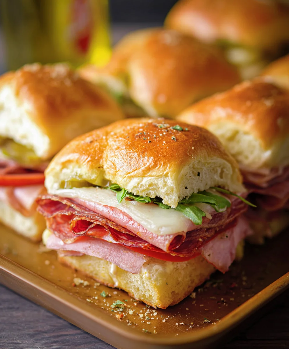 Spicy Beef Italian Sub Sliders-Game Day Favorite