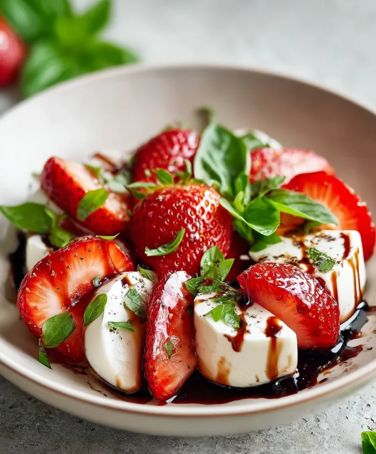 Balsamic Strawberry Caprese Salad – Fresh Twist