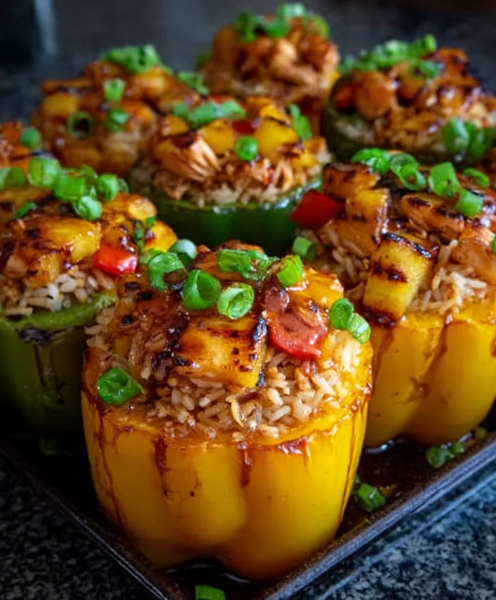 Teriyaki Pineapple Chicken Peppers-Sweet Savory Meal