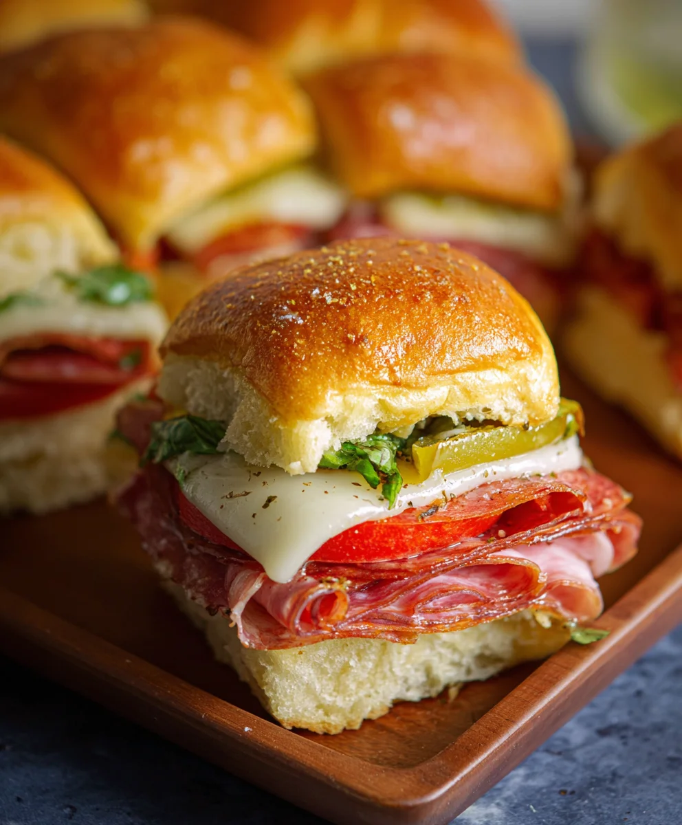 Spicy Beef Italian Sub Sliders-Game Day Favorite