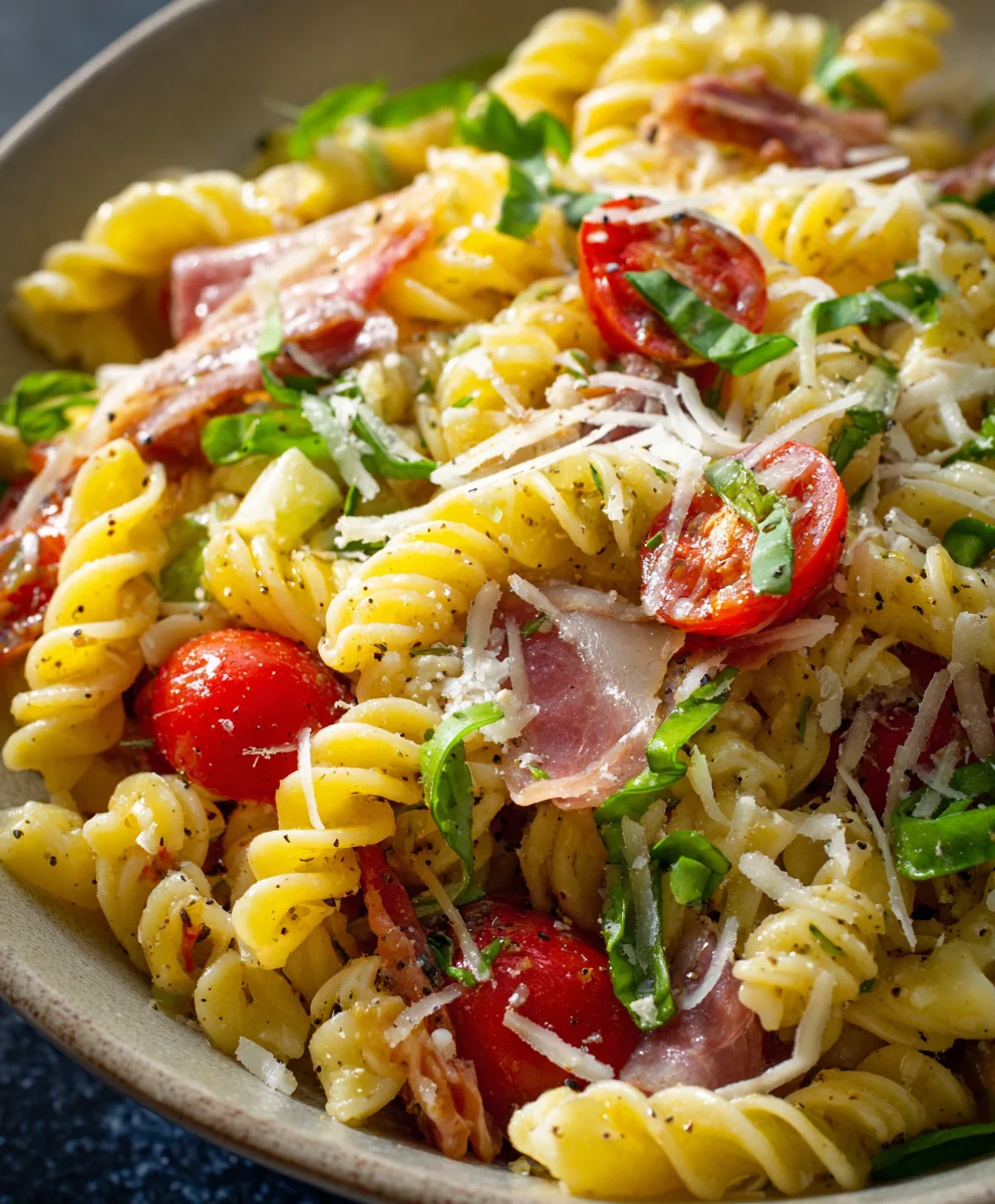 High Protein Italian Pasta Salad - Hearty & Flavorful
