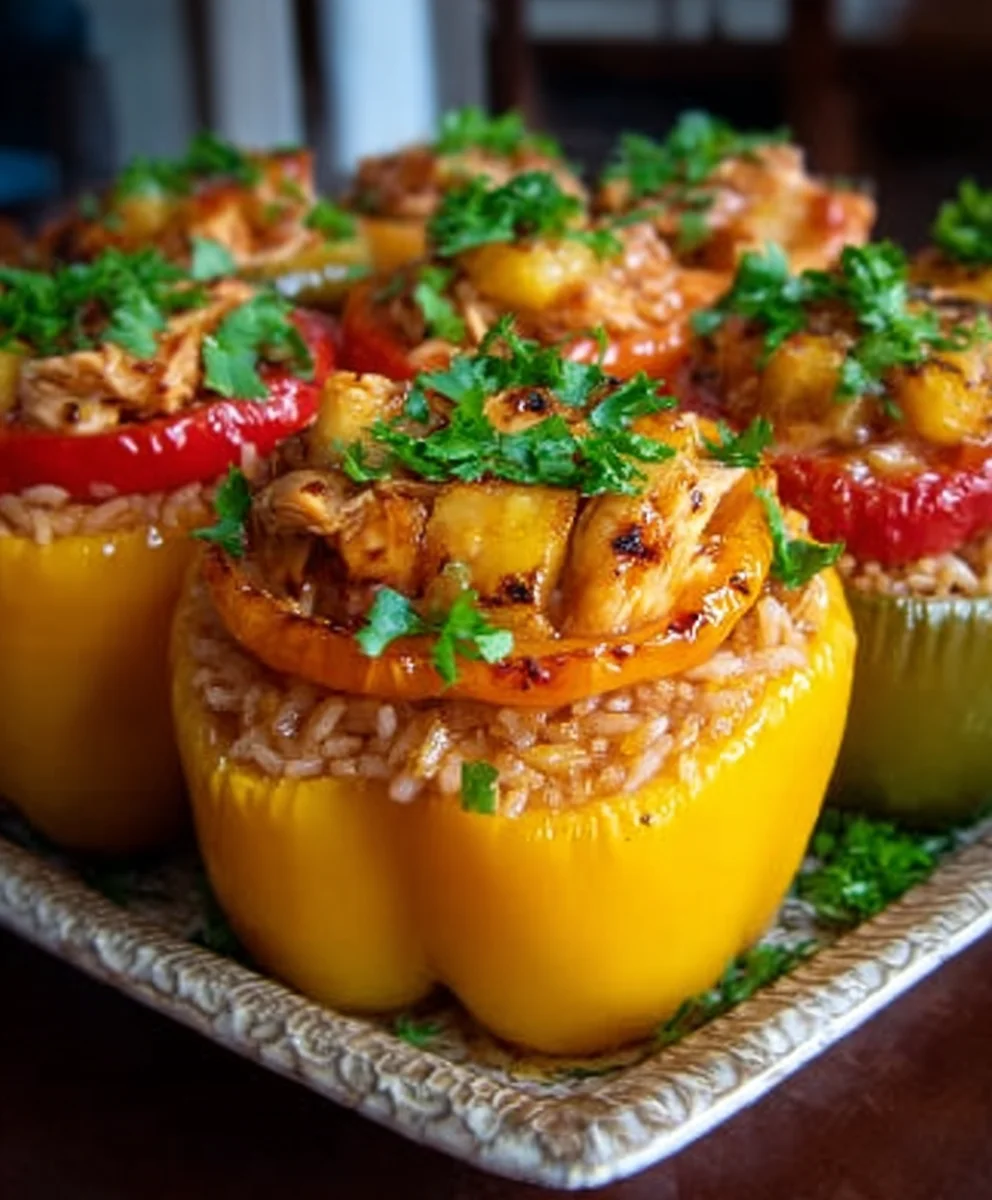 Teriyaki Pineapple Chicken Peppers-Sweet Savory Meal