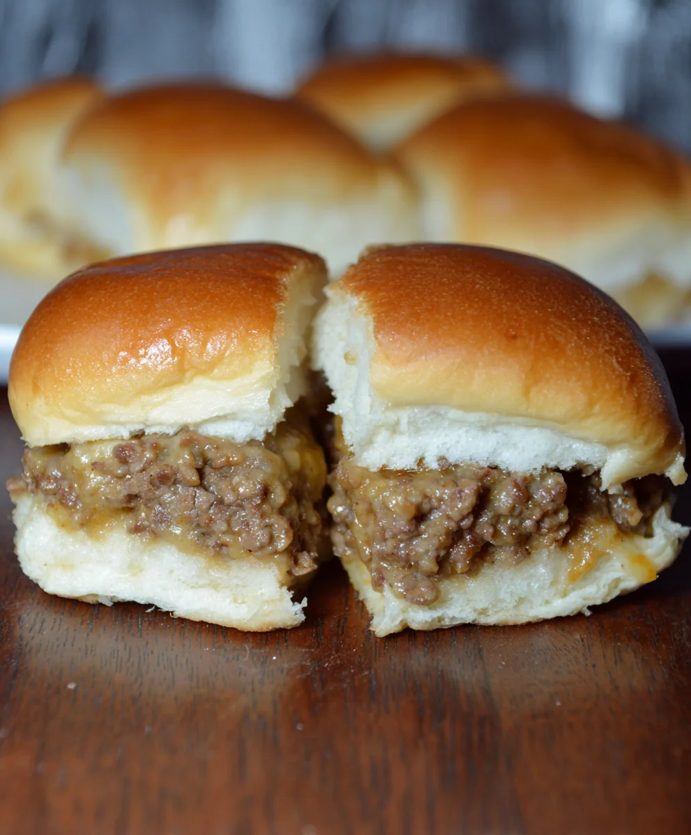 Easy White Trash Beef Sliders - Cheesy & Delicious