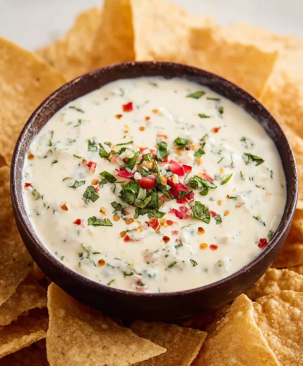 Best Mexican White Cheese Dip Recipe-Easy & Cheesy