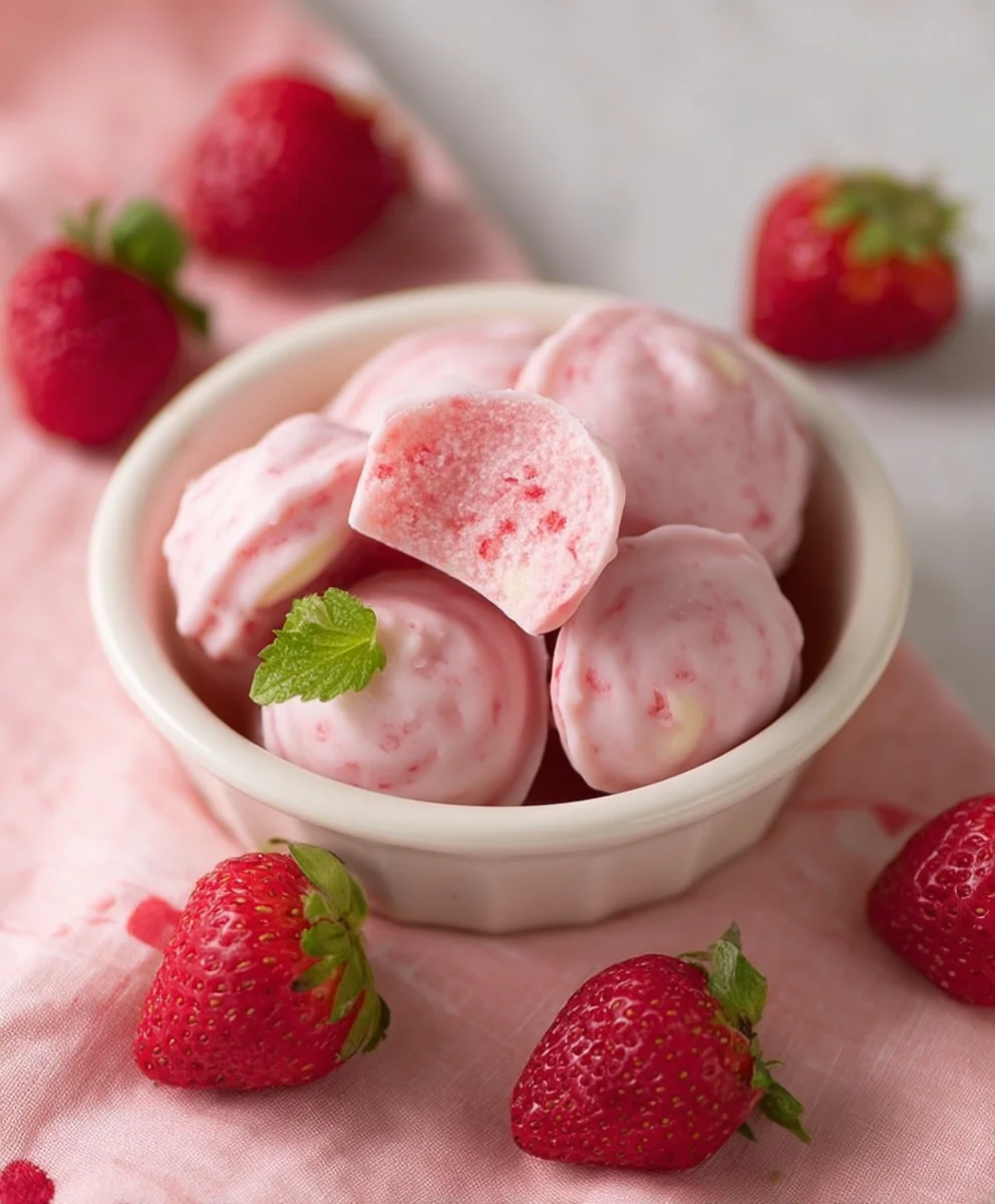 Easy Strawberry Yogurt Bites Recipe - Quick Healthy Snack