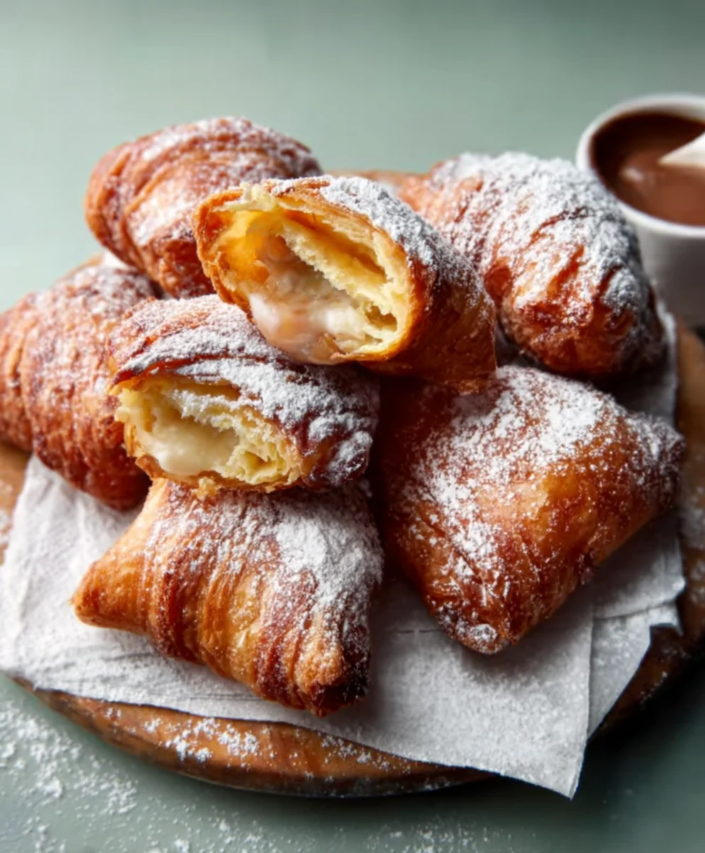Fried Croissant Beignets- Easy Sweet Treat