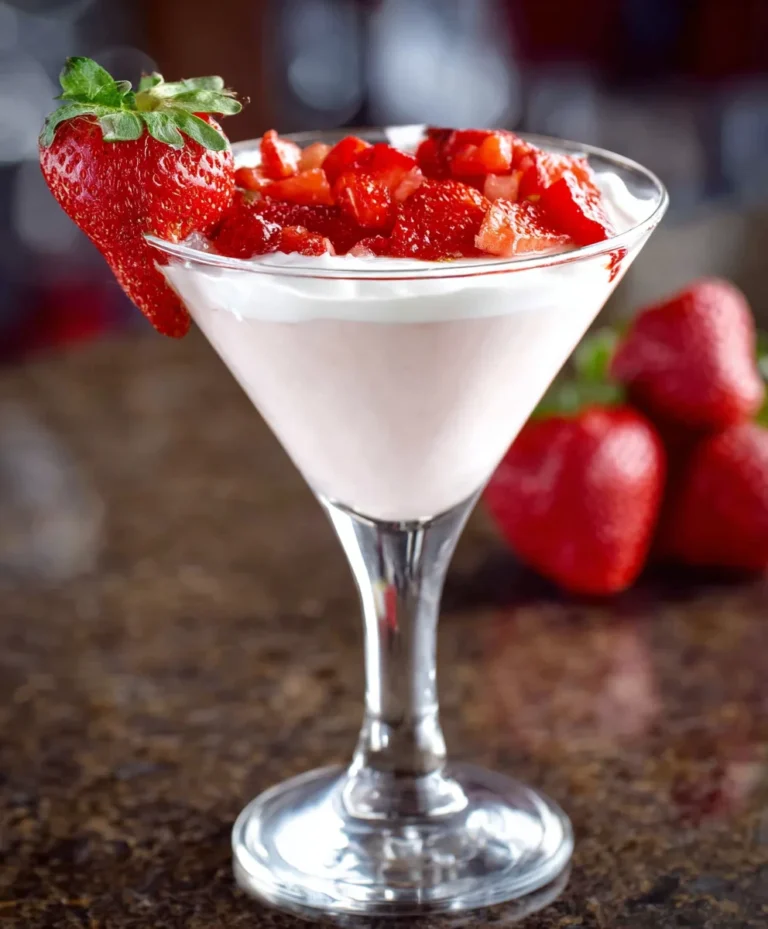Strawberry Shortcake Martini Cocktail- Sweet Treat