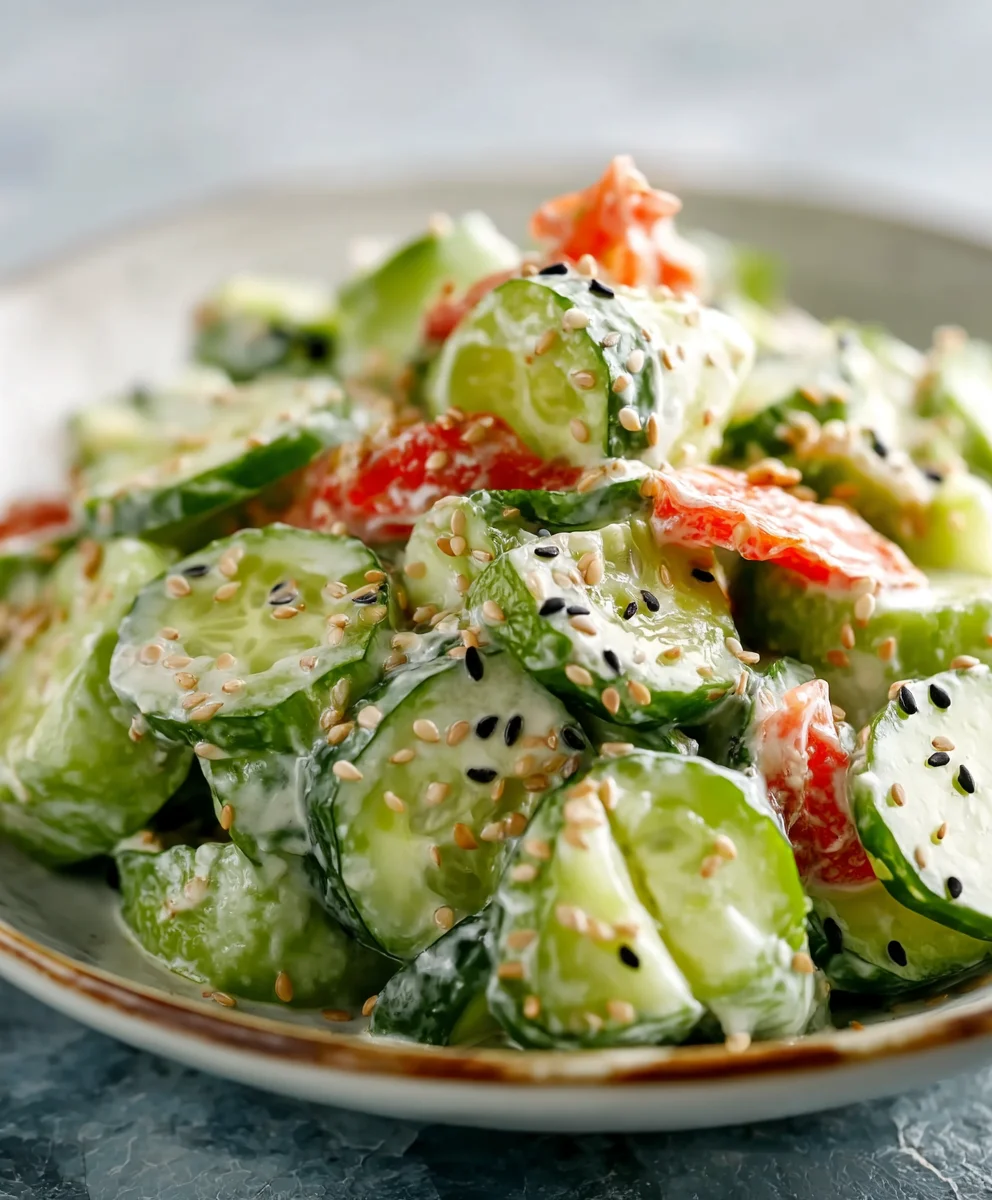 Easy California Roll Cucumber Salad Recipe