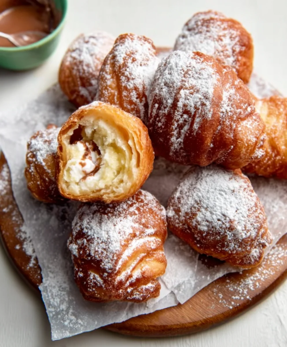 Fried Croissant Beignets- Easy Sweet Treat