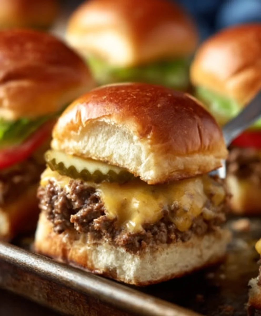 Juicy Cheeseburger Sliders- Easy & Delicious Mini Burgers
