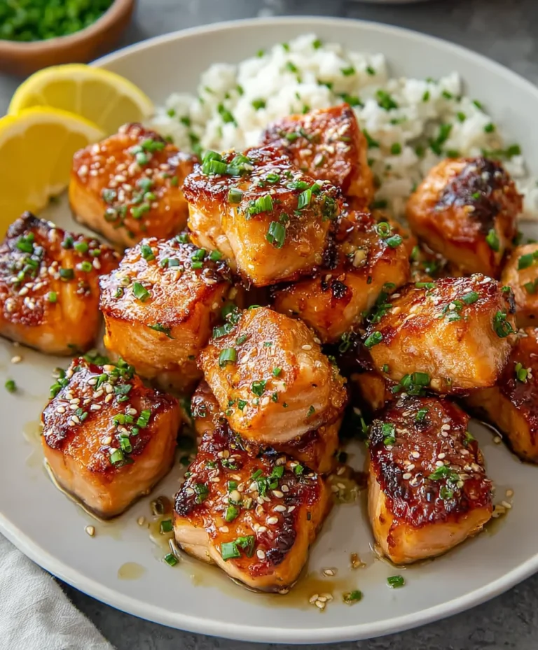 Quick Honey Garlic Salmon Bites – Easy Dinner Idea