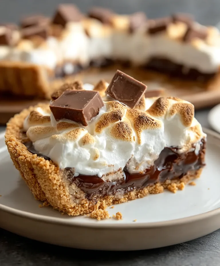 Decadent Smores Pie Recipe-Easy Chocolate Grabeef ham Dessert
