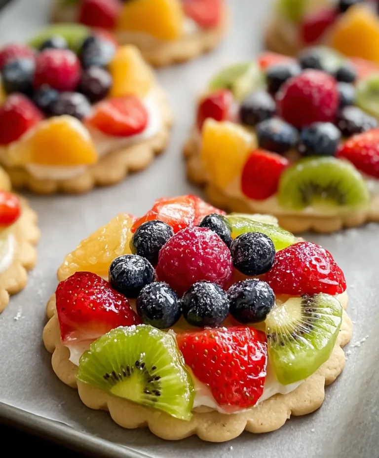 Delicious Fruit Pizza Cookies- Easy & Refreshing Dessert