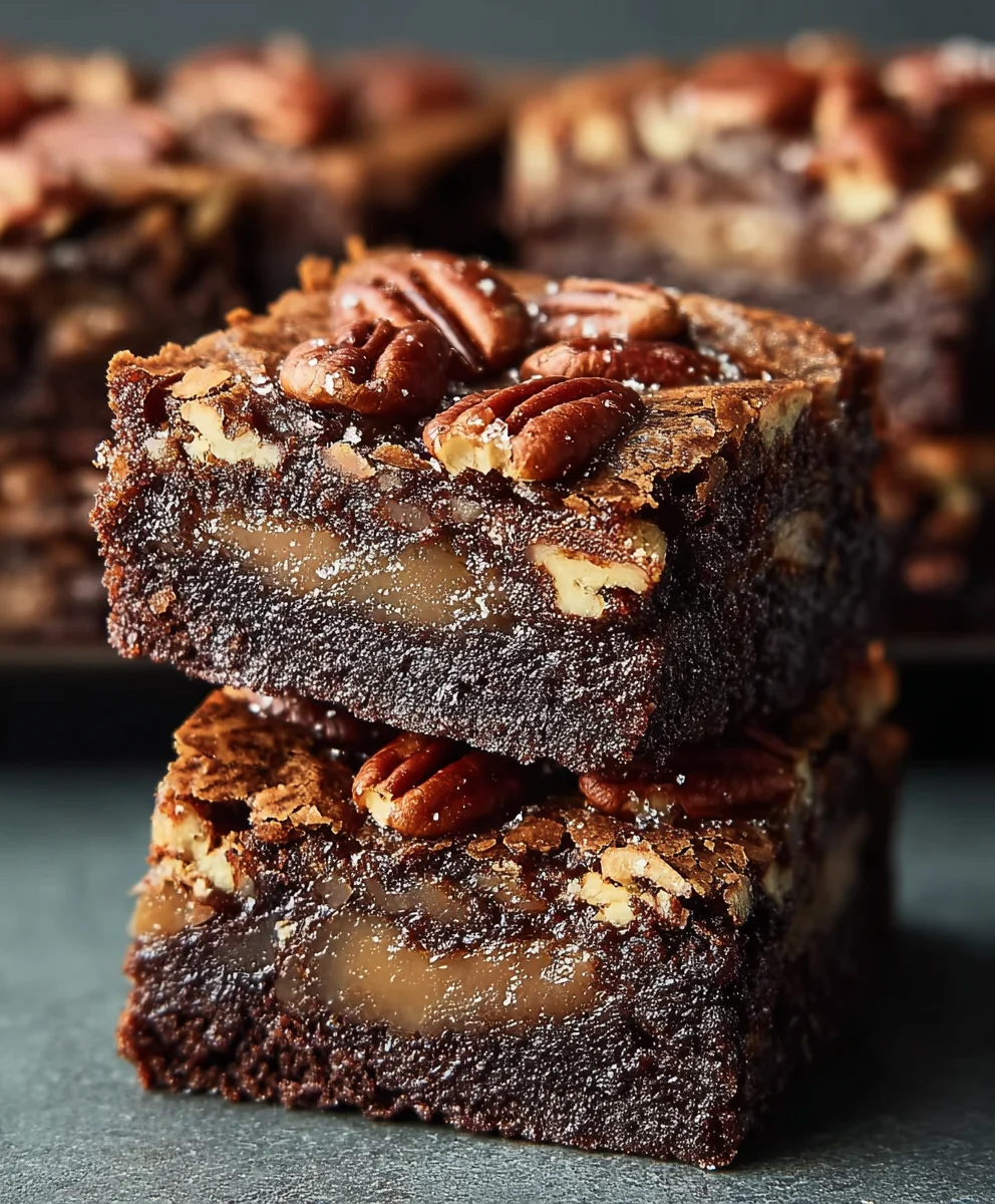 Decadent Pecan Pie Brownies-Best Dessert Ever