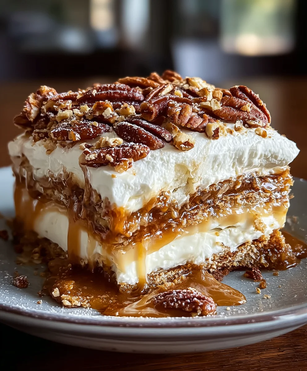 Decadent Pecan Pie Lasagna Dessert Recipe