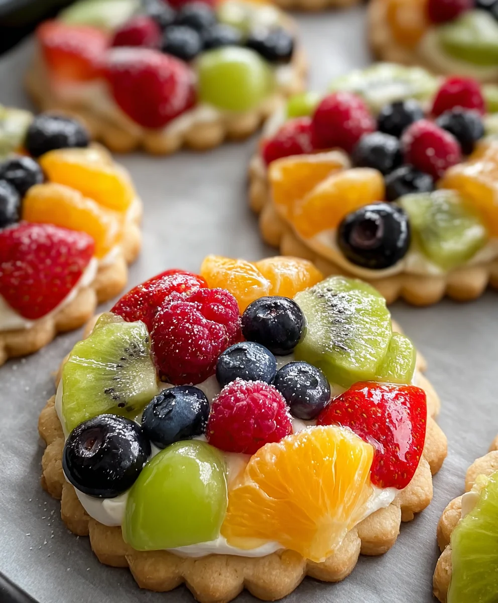 Delicious Fruit Pizza Cookies- Easy & Refreshing Dessert