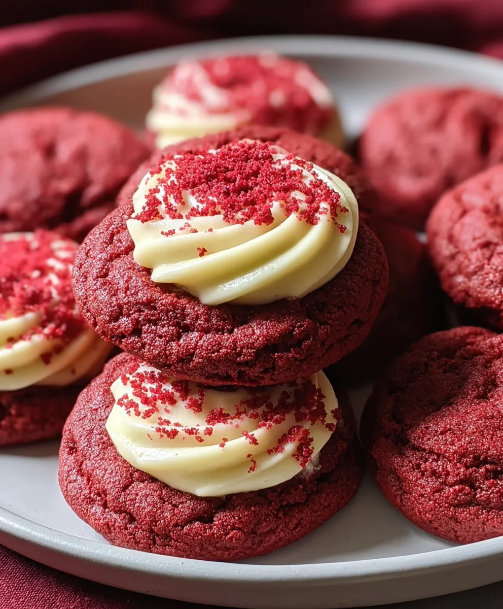 Cream Cheese Red Velvet Cookies-Decadent & Easy Recipe