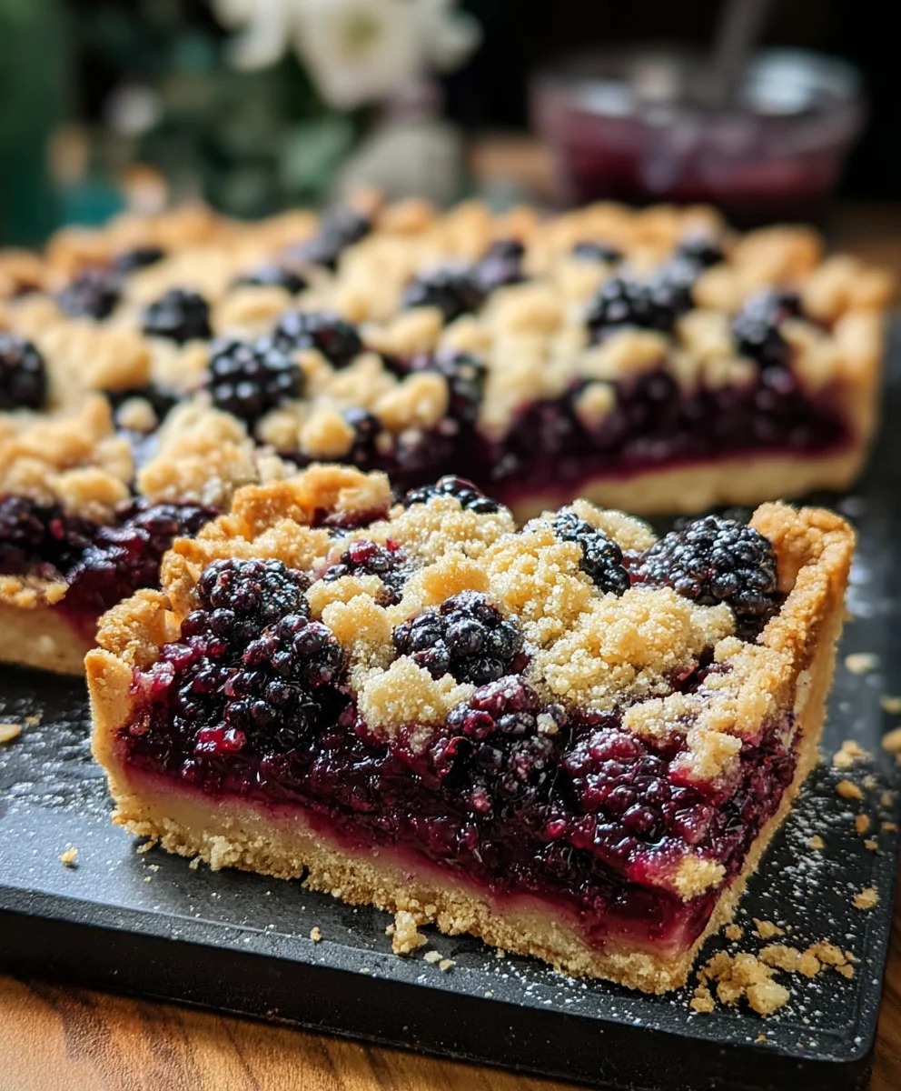 Blackberry Crum extractble Bars Easy Recipe