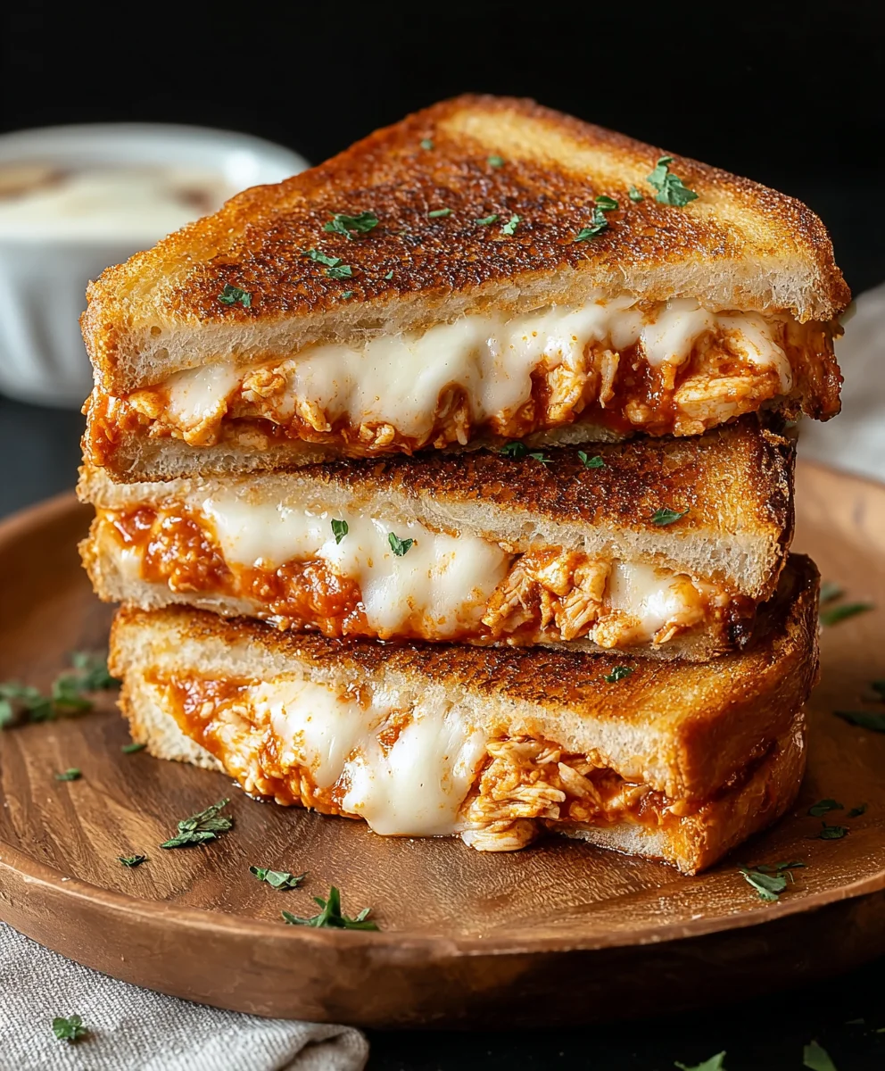 Lazy Chicken Parmesan Grilled Cheese Recipe