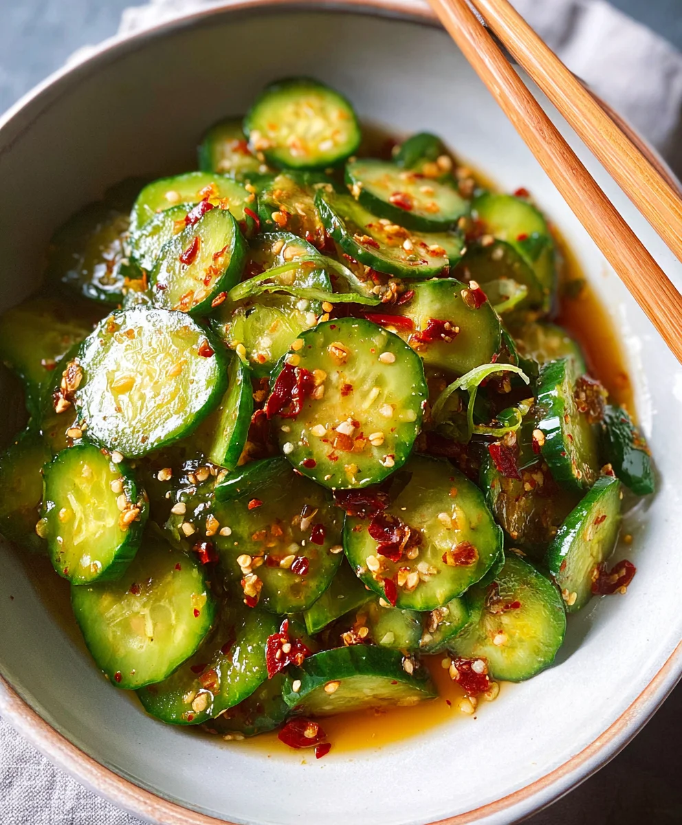 Easy Asian Cucumber Salad- Refreshing & Quick Recipe