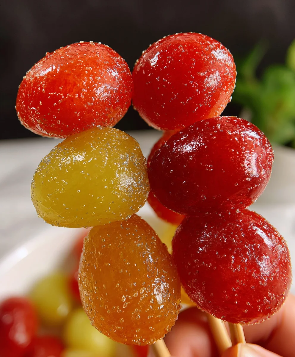 Easy Tanghulu Recipe-Sweet Candied Fruit Skewers