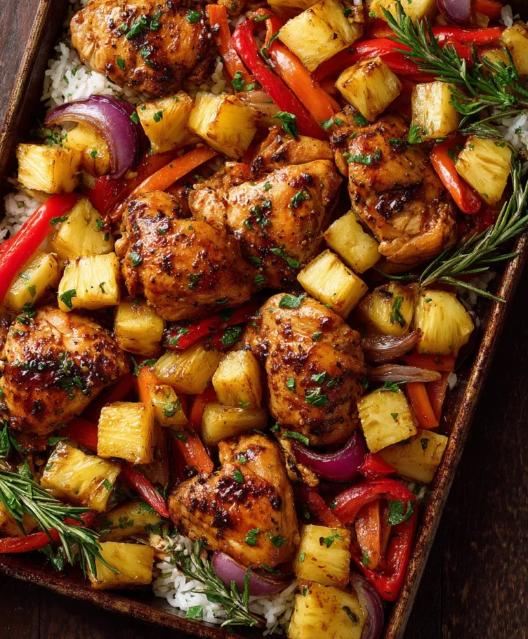 Easy Hawaiian Chicken Sheet Pan Dinner – Quick & Delicious