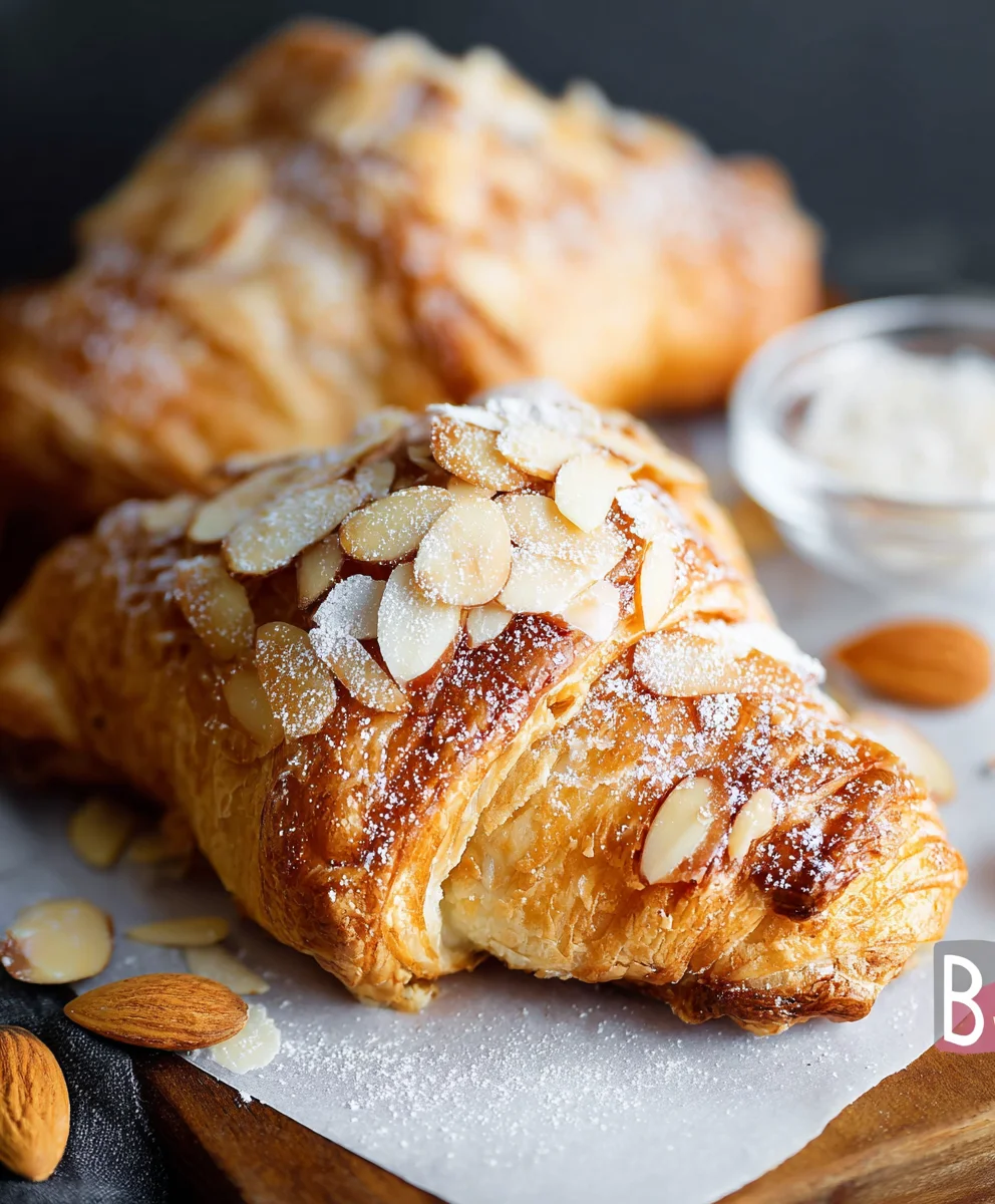 Almond Cream Croissants- Flaky Pastry Dream