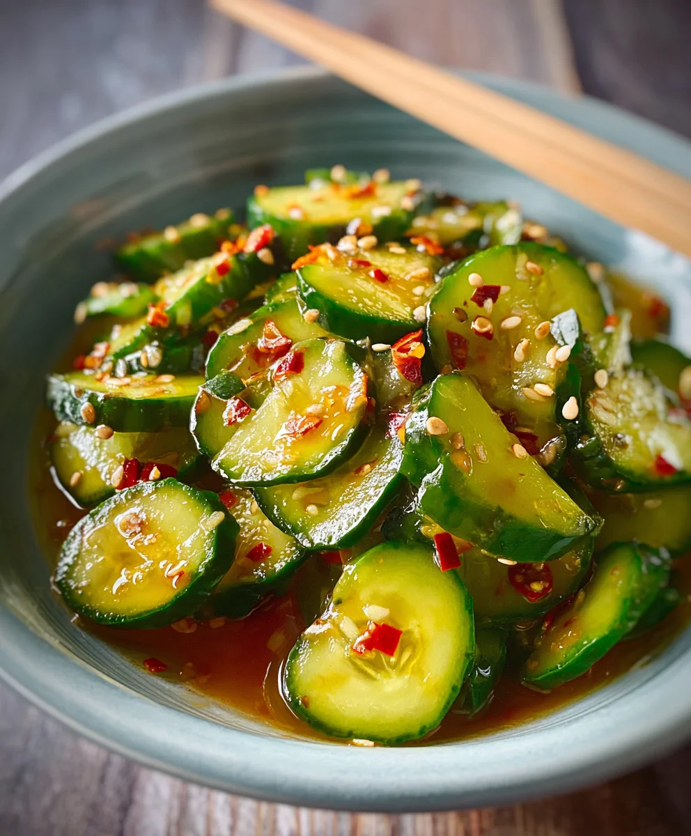 Easy Asian Cucumber Salad- Refreshing & Quick Recipe