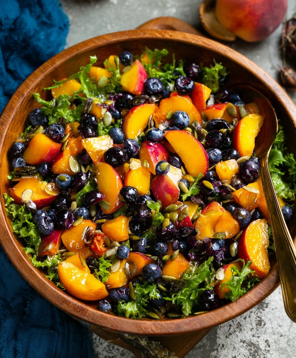 Summer Peach Blueberry Non-Non-Non-Alcoholic Alternativeic Non-Alcoholic Ale Salad