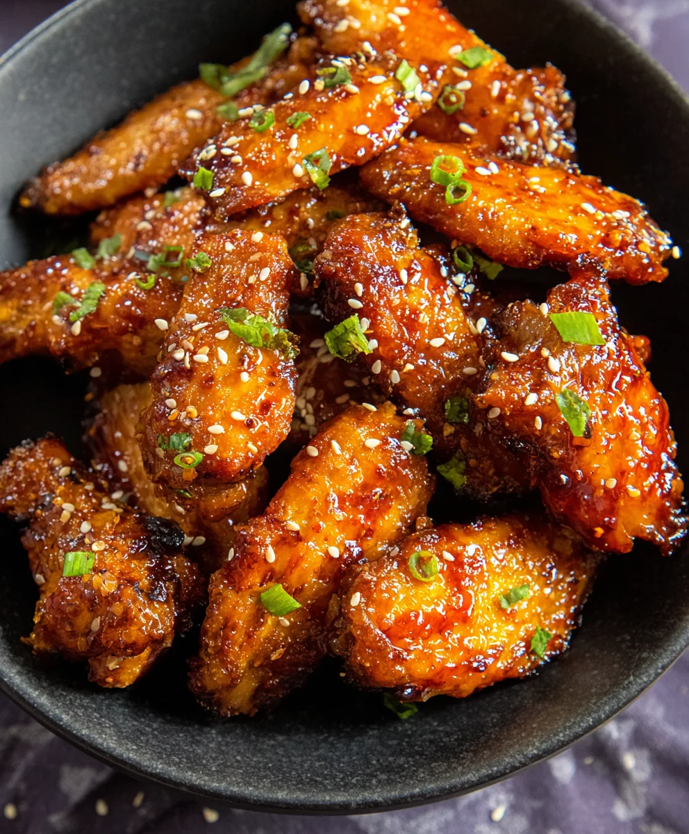 Easy Honey Garlic Chicken Wings-Sweet & Savory Flavor
