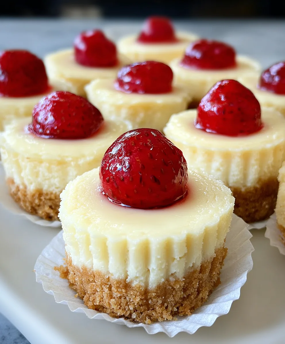 Super Easy Mini Cheesecakes Vanilla Wafer Crust