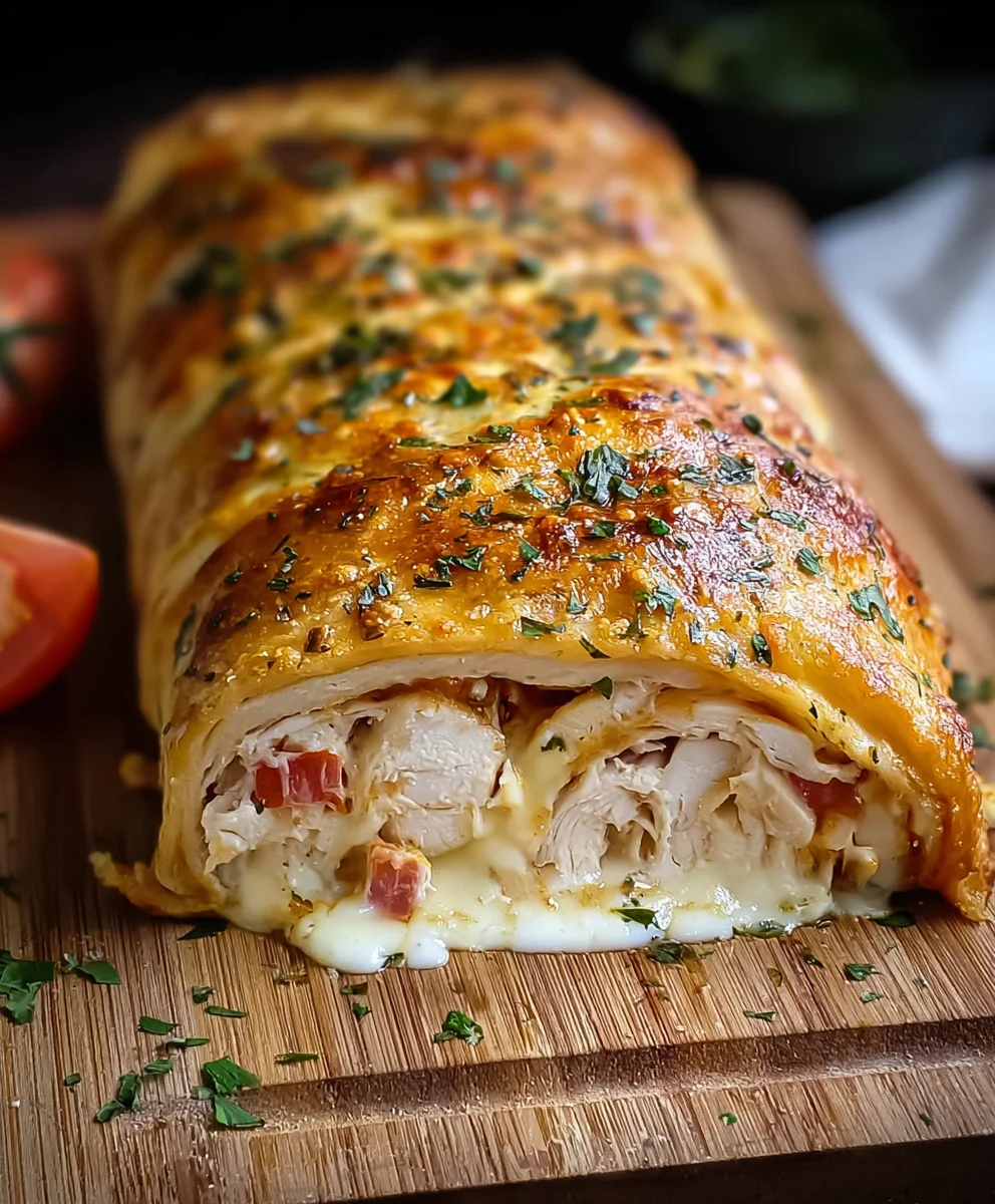 Easy Chicken Ranch Stromboli Recipe-Dinner Winner