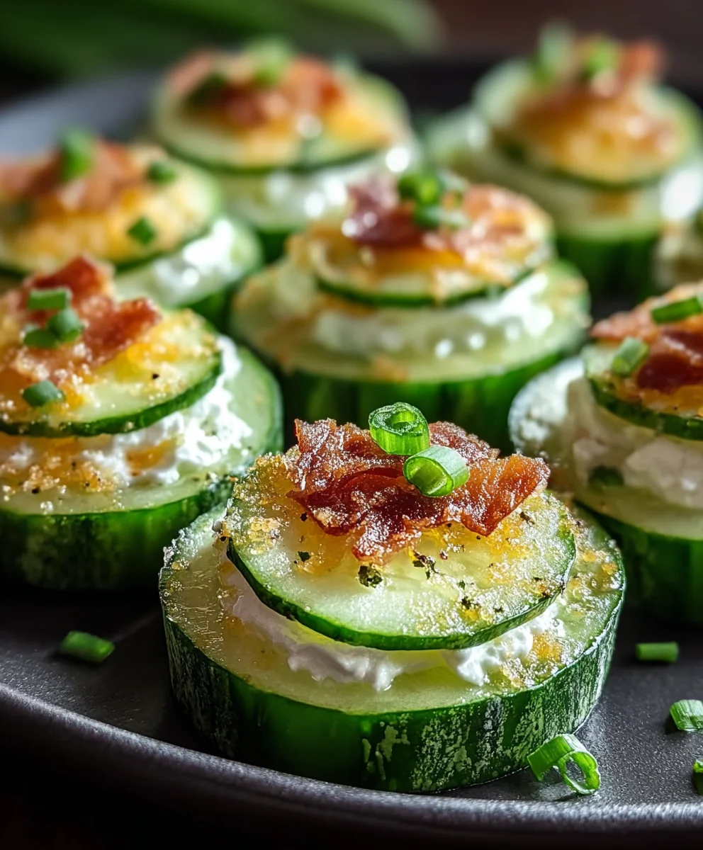 Low-Carb Cucumber Bites- Quick & Refreshing Snack