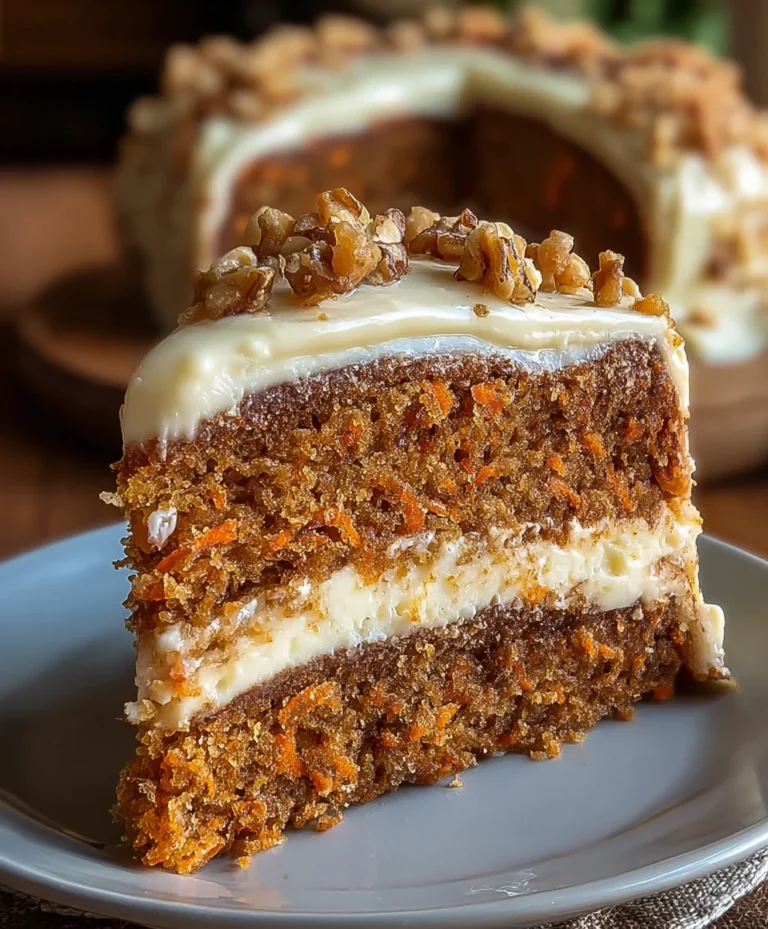 Honeybun Carrot Cake with Cheesecake-Creamy Filling