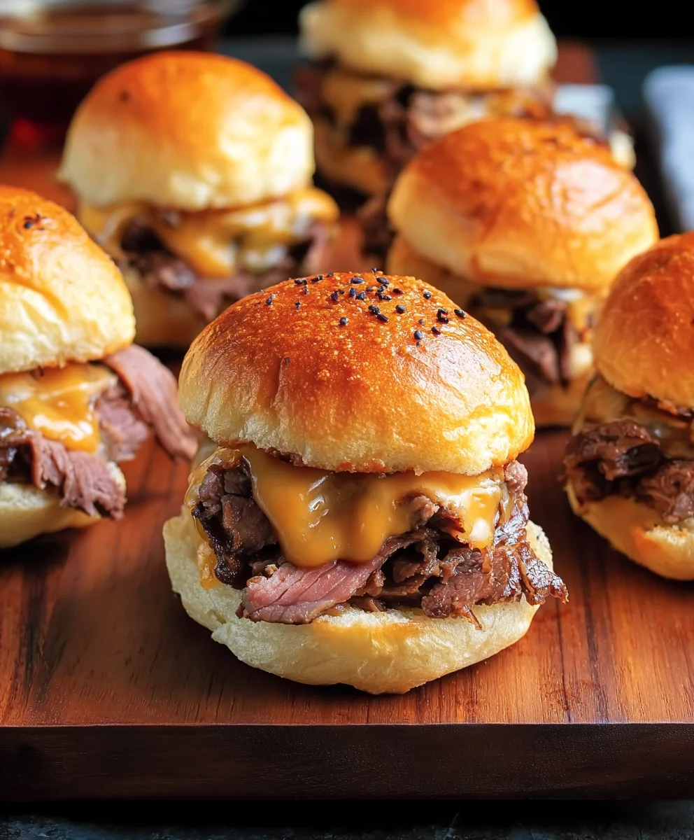 Roast Beef Cheddar Sliders Easy Game Day Bites