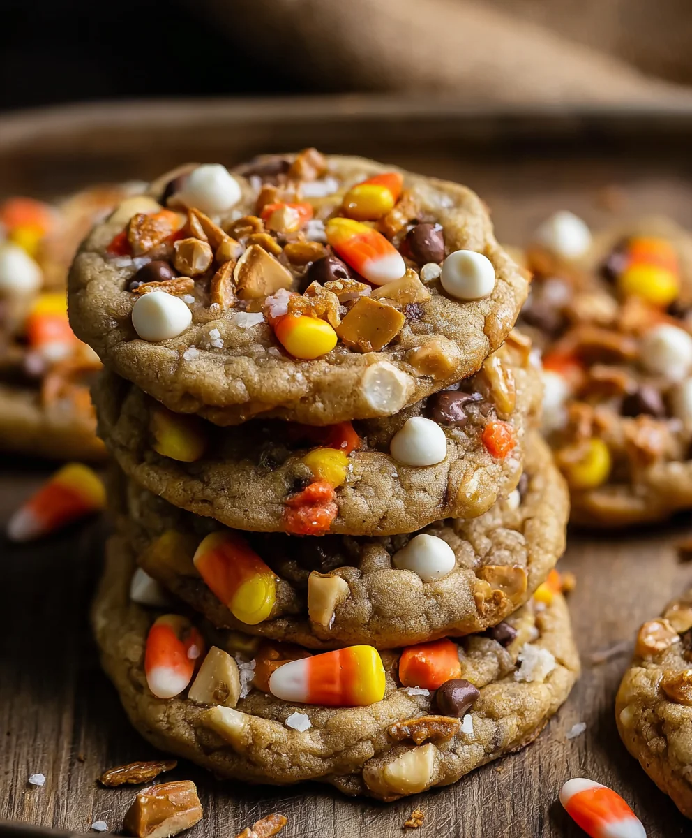 Candy Corn Trail Mix Cookies-Easy Festive Treat