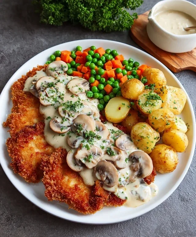 Rahmschnitzel Creamy Mushroom Schnitzel