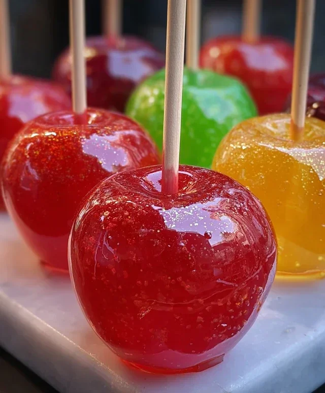Jolly Rancher Candy Apples