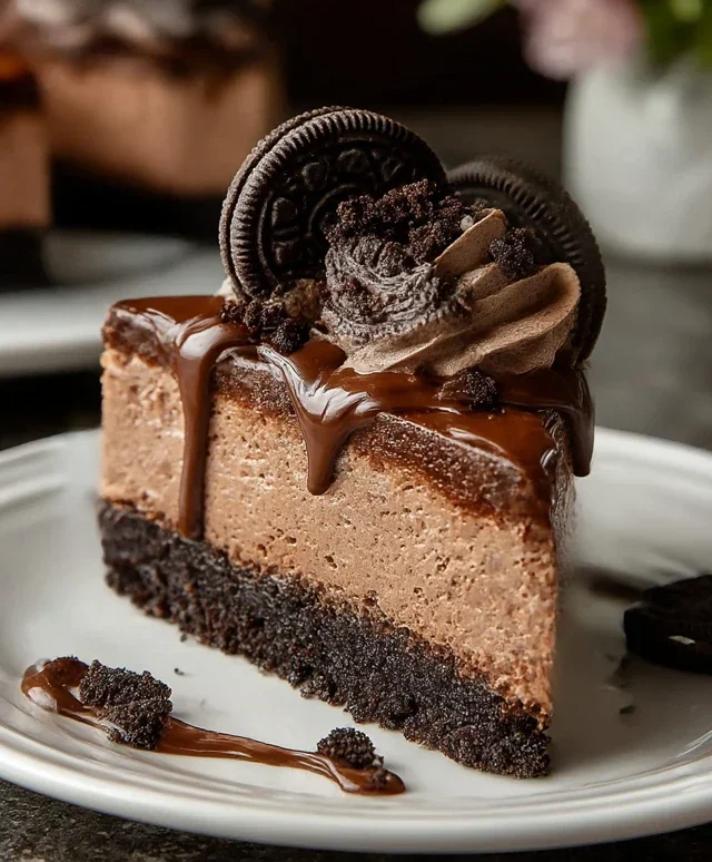 No Bake Oreo Nutella Cheesecake