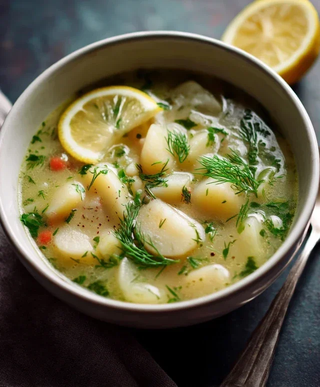 Lemon-Dill White Bean & Potato Soup