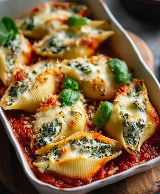 Spinach and Ricotta Stuffed Shells Recipe