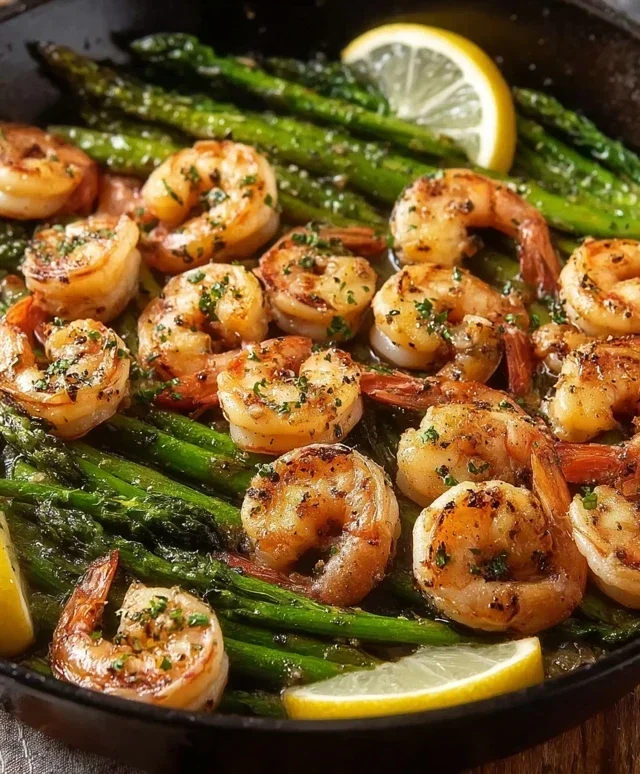 Lemon Garlic Shrimp and Asparagus (20-Minutes)