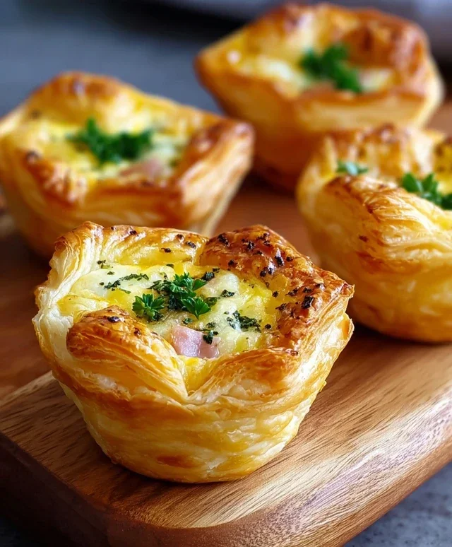 Savory Puff Pastry Cups