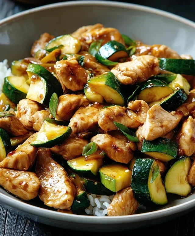 Chicken Zucchini Stir Fry